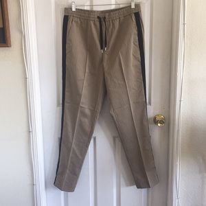 Topman drawstring pinstripe pant w/ elastic waist